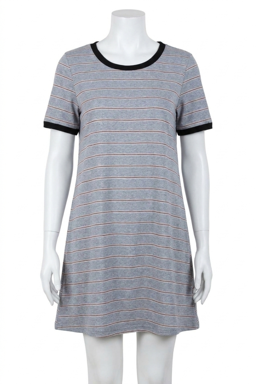 NEW POL stripe t-shirt dress in blue